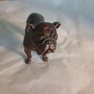 Vintage Solid Bronze BULLDOG Figurine Signed Limited 36/100 Statue Bulldog